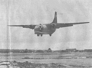 C-123 landing